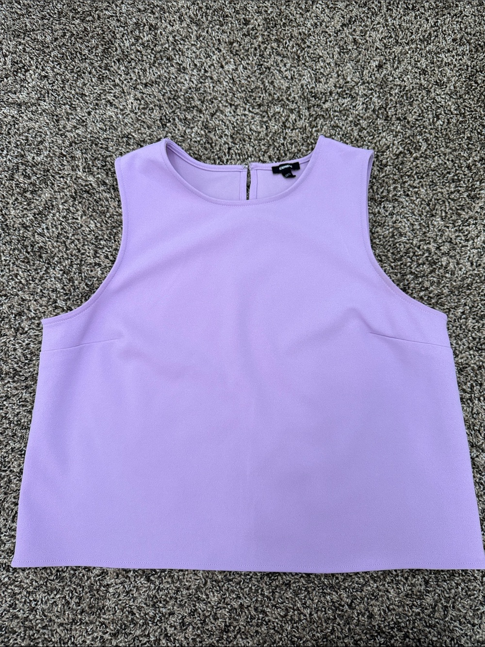 Express Lavender Sleeveless Crop Top